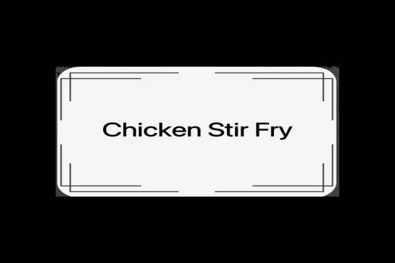 Chicken Stir Fry 