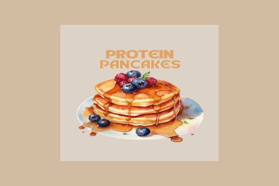 Blueberry Protein Pancakes