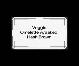 Veggie Omelette with Hash Brown 